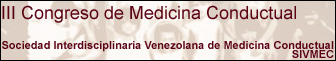 III congreso de Medicina Conductual
